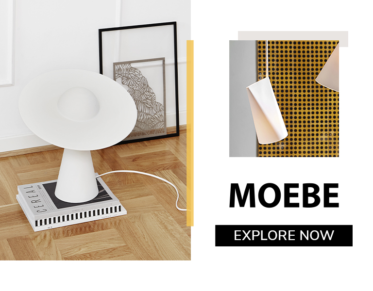 Explore now White table lamp on the floor